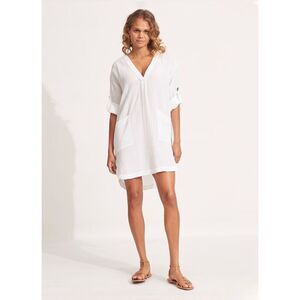 Seafolly Australia Essential Cover Up - White